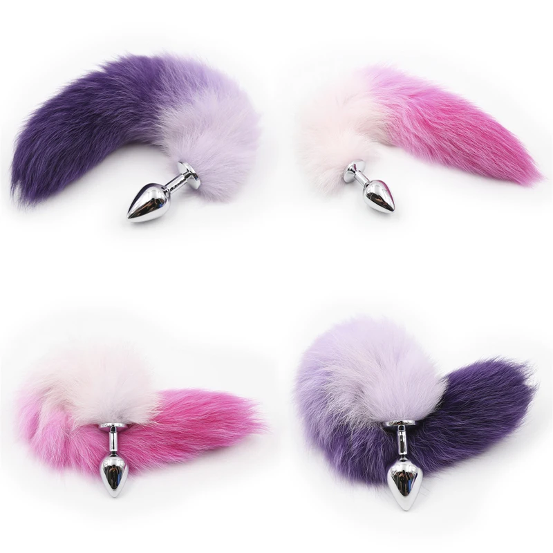 Металлические перья анальные игрушки лисий хвост Анальная пробка секс игрушка