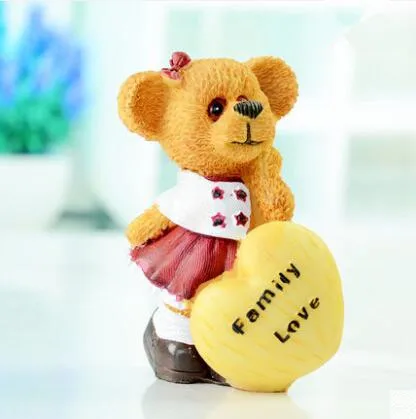 Мишка Тедди Love Топпер для свадебного торта фигурки свадебные подарки сувениры