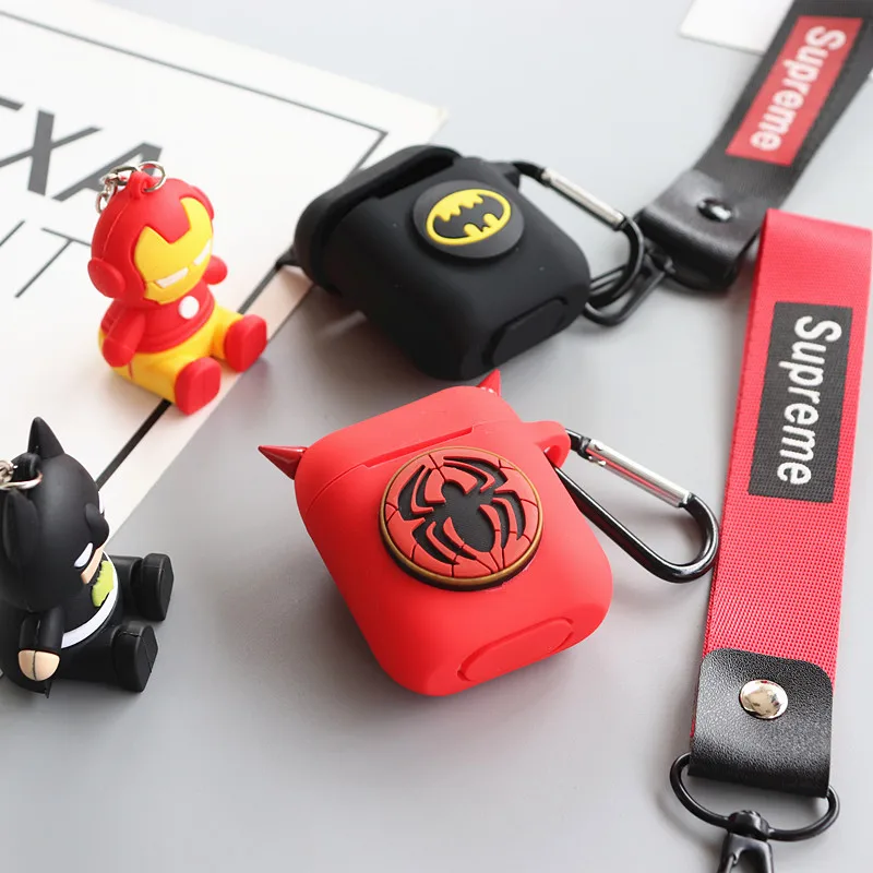 Super heroes строка для гарнитура airpods Мягкая силиконовая сумка Универсальный телефон