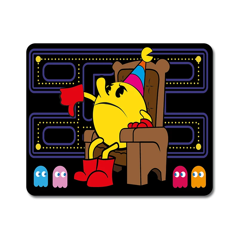 Винтажная Pexel видео игра Pacman натуральный резиновый коврик для мыши Коврик