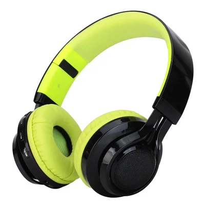 Беспроводная Bluetooth гарнитура BT 4,2, наушники, стерео наушники с микрофоном, fm-радио для планшета, телевизора, ПК, мобильных телефонов - Цвет: Green