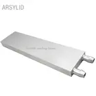 Алюминиевый радиатор для процессора, 40*40*12 мм, 80120160200 мм, водяное охлаждение, блок радиатора с жидкостью для процессора, GPU, ПК, ноутбука