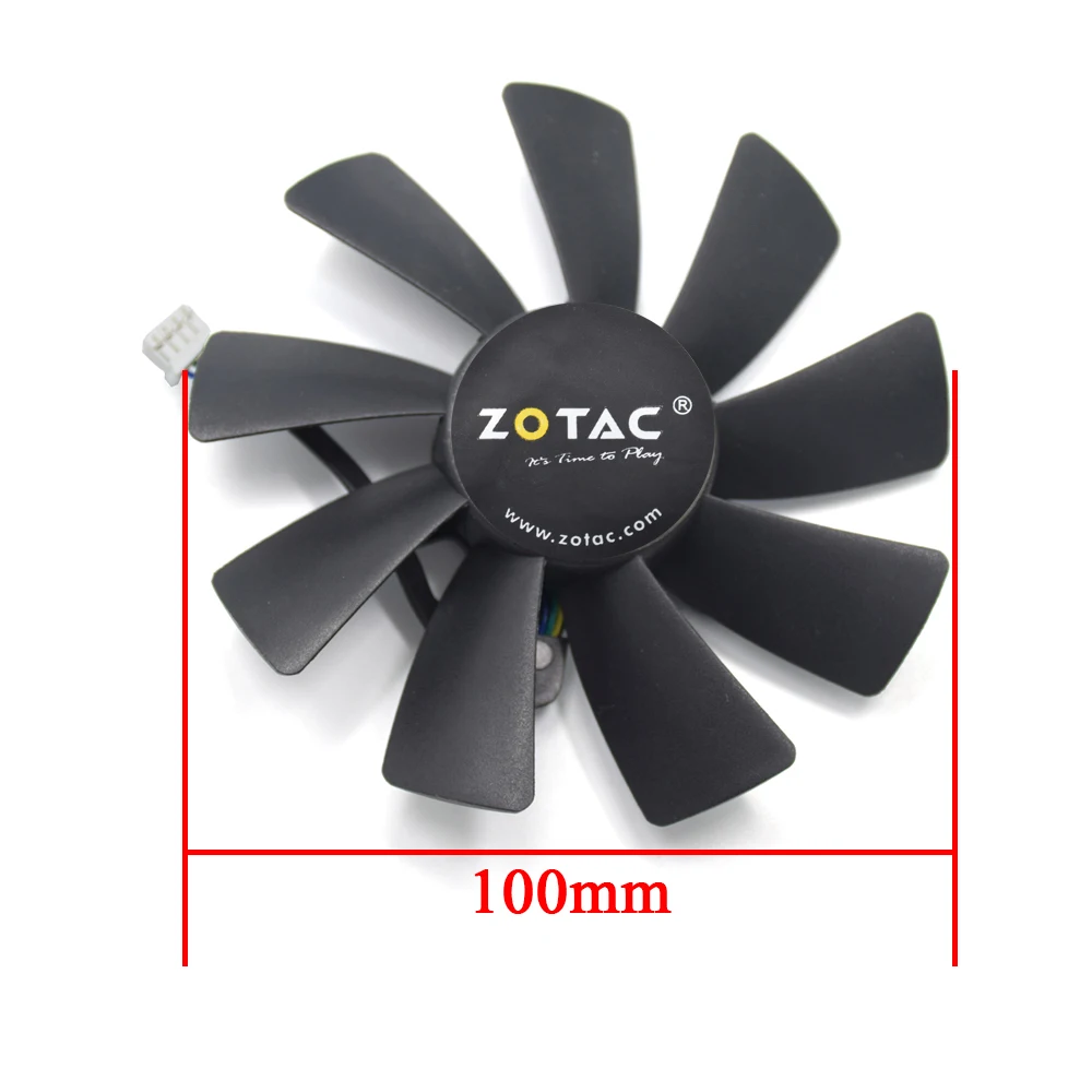 100 мм GAA8S2U 4-контактный кулер вентилятор Замена для ZOTAC GeForce RTX 2080 RTX 2080 Ti AMP MAXX GTX 1080 Mini 1080 Ti GTX 1070 Ti GTX 1060