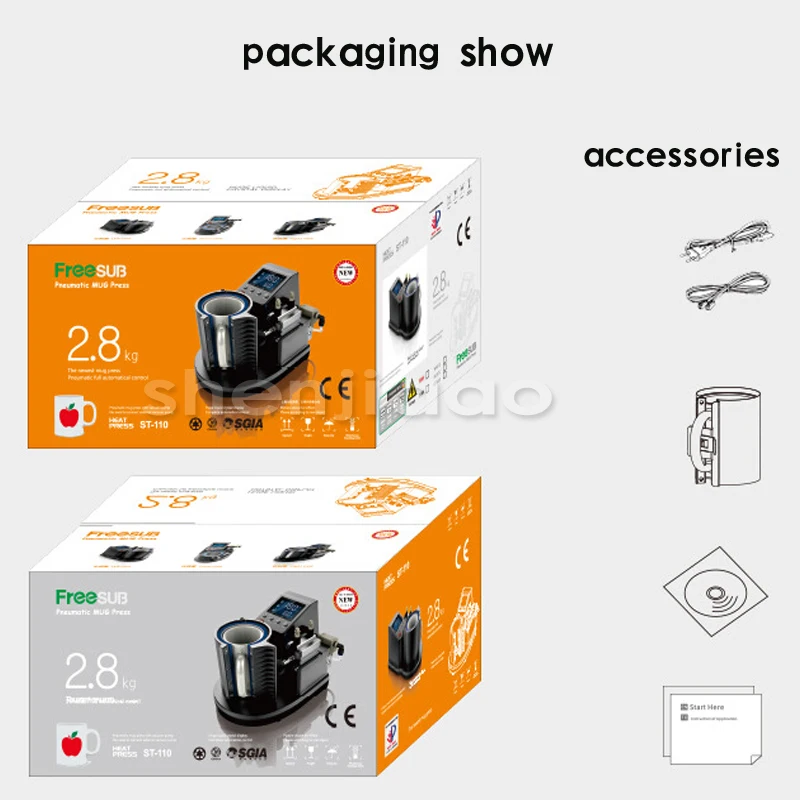 2015 Mini Pneumatic Vertical Multi-function Heat Transfer Press Thermal Printing Mug Cup Machine ST110 | Инструменты