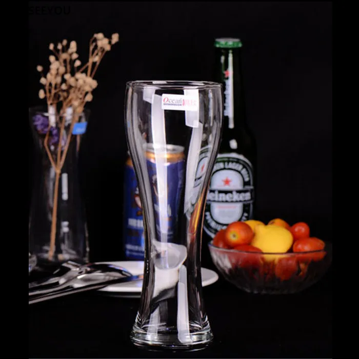Прозрачный пивной стакан Pilsner стеклянная пивная кружка пшеничное пивное стекло