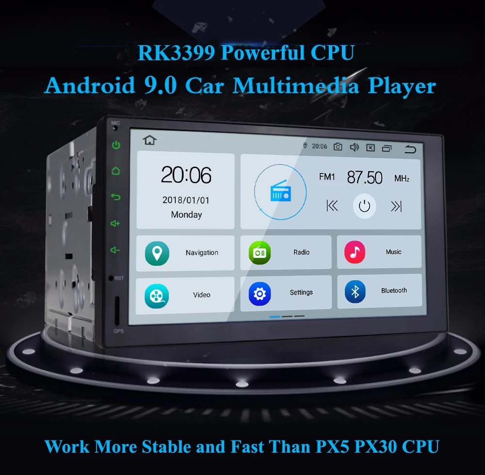 Coika PX6 4+ 64G Android 9,0 система автомобильного радио для Honda Civic gps навигационная система, стереомагнитола wifi OBD DVR SWC RDS мультимедийный плеер BT USB SD