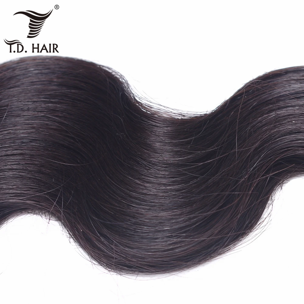 Tdhair Малайзия объемная пучки волнистых волос 100% человеческих плетение 4 штук 10-30