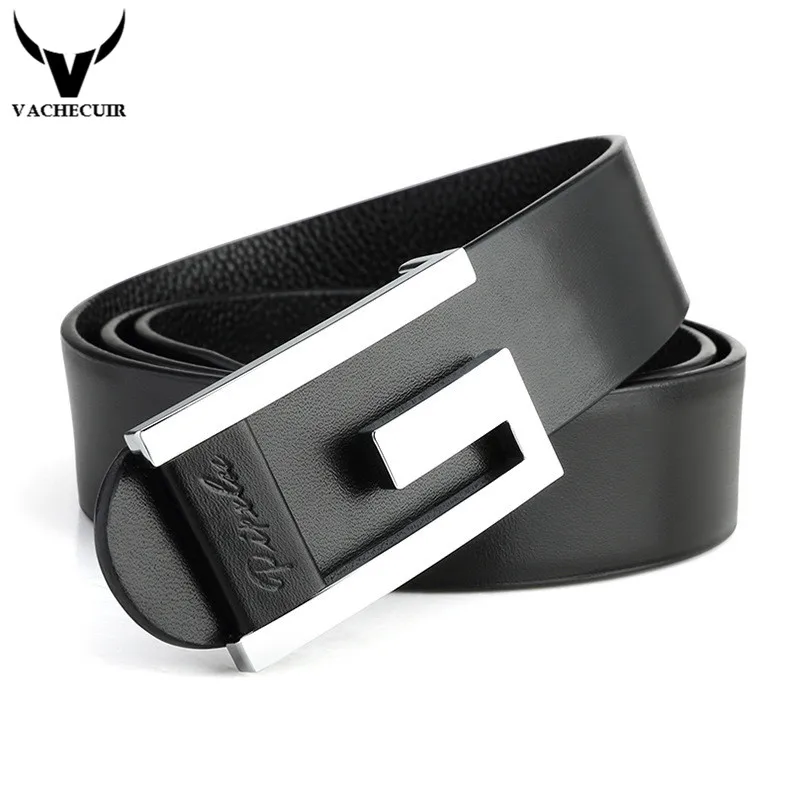 

2018 New Brand Top Genuine Leather Men's Thin Belt,Fashion Style Smooth Buckle Decorative Belts For Men W127