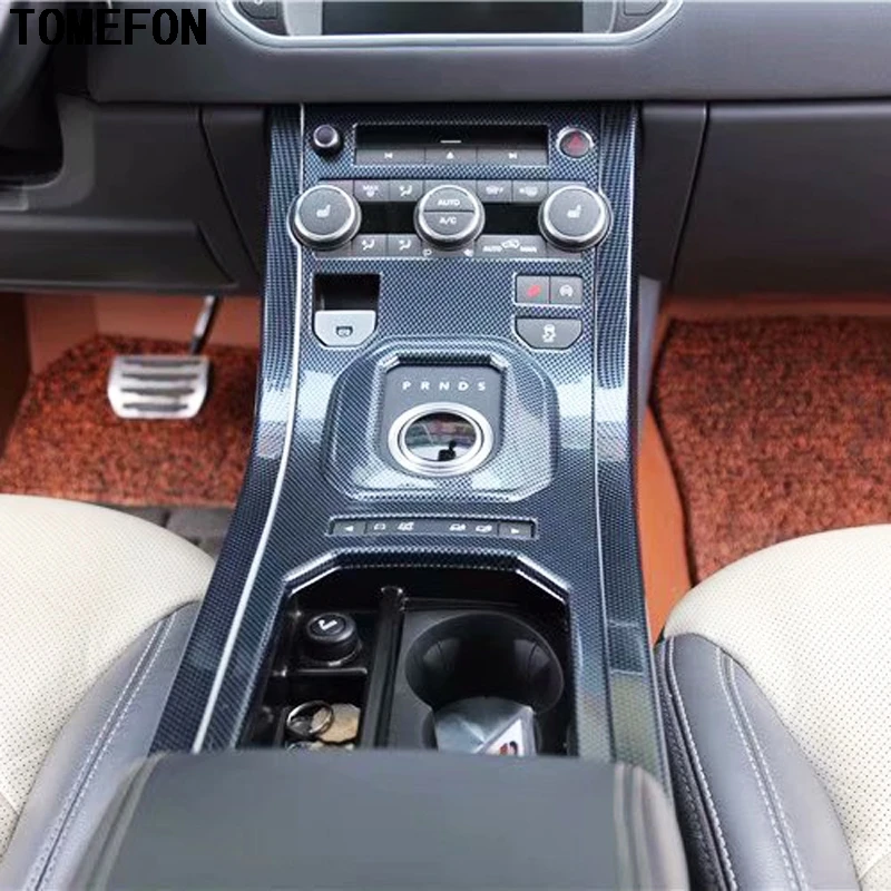 Для Range Rover Evoque до ABS углеродное волокно деревянная краска для интерьера Передняя средняя панель переключения передач вентиляционное отверстие Переключатель отделка 2 шт