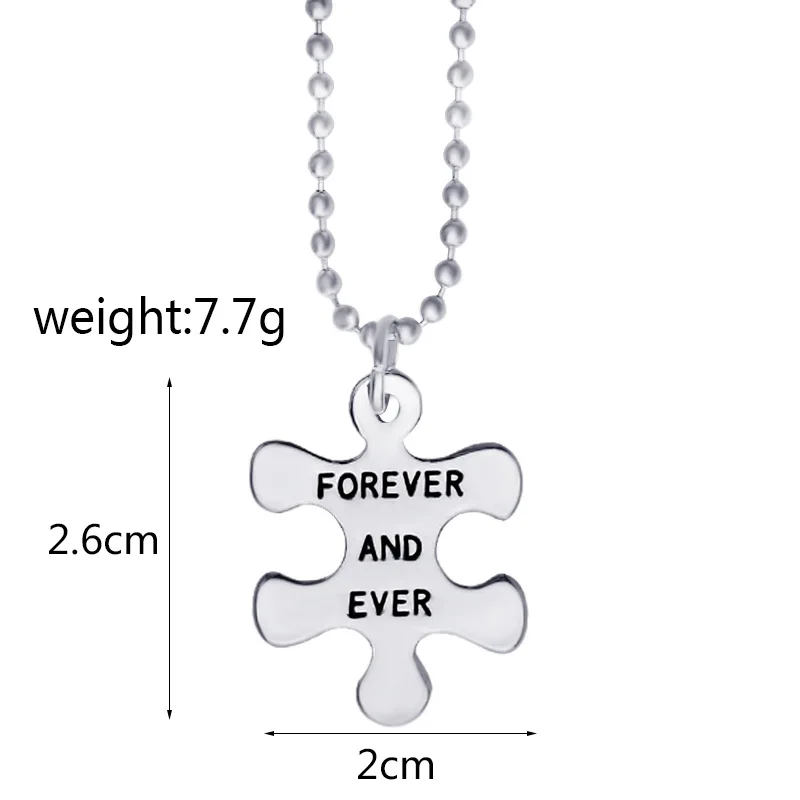 A Set Couple Necklace The Love Between Us Will Be Forever And Ever For Lover Trendy Gift Fashion Pendant Jewelry | Украшения и