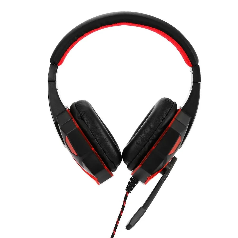 Игровая гарнитура SY830MV с микрофоном-четкость звука звукопоглощающие наушники светодиодный свет для компьютерных игр для PS4/XBOX-ONE