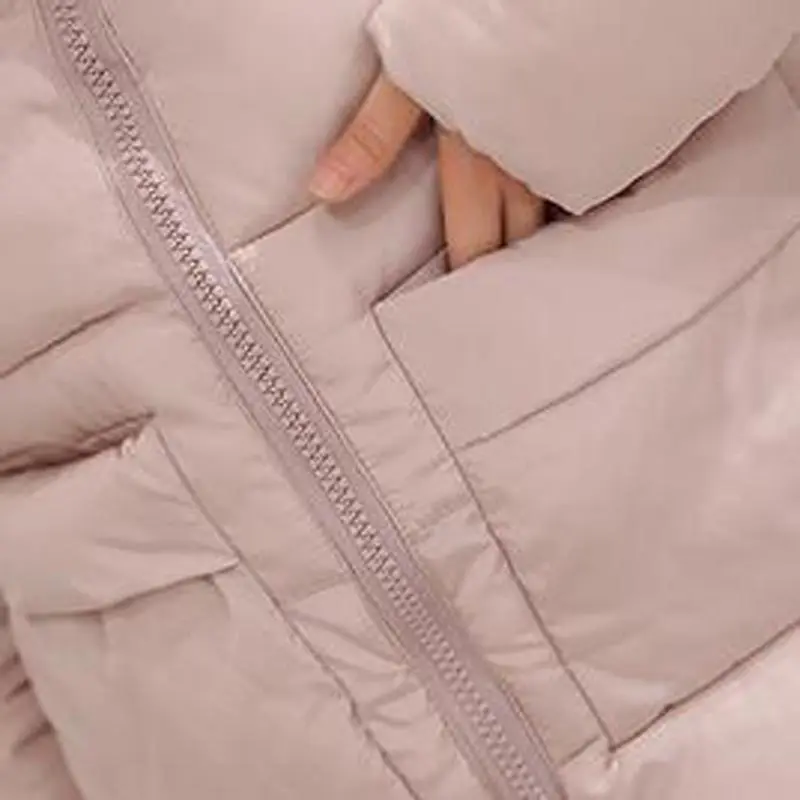 

Cotton Padded Zipper Jacket Women 2017 Autumn Winter Short Jacket Women Long Sleeve Jacket Coat Female Pink White QH0292