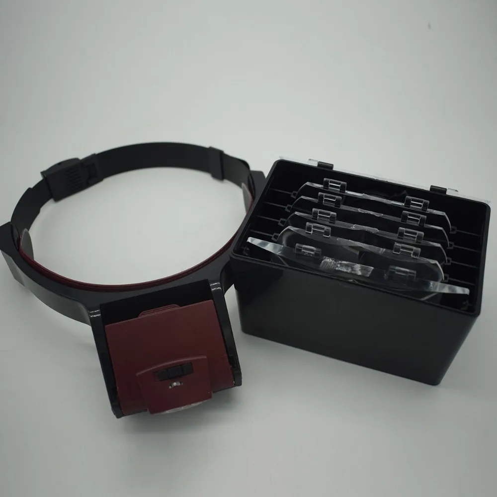 Светодиодный петля Magnifier ювелиров увеличительное Стекло (1 шт.) 1 7x2x2 5x3 5x4 x ювелир