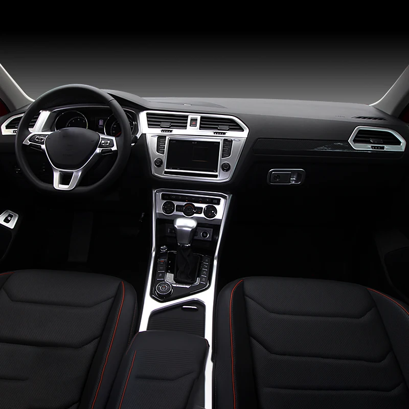 Для Tiguan второго поколения 2017-2019 панель управления декоративные наклейки матовый