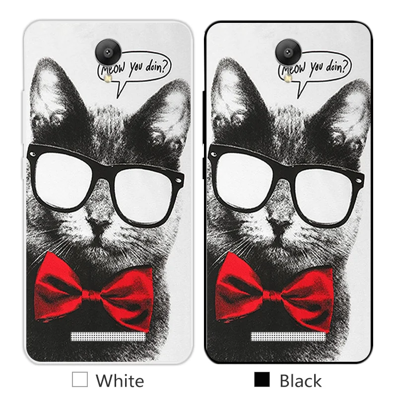5,5 дюймов для Xiaomi Redmi Note 2 чехол для телефона Dif Cat дизайн прозрачный силиконовый корпус для Redmi Hongmi Note2 задняя мягкая ТПУ чехол Капа
