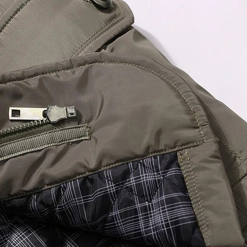 

Men Winter Casual Long Sleeve Stand Collar Outwear Thick Coat Warm Jacket