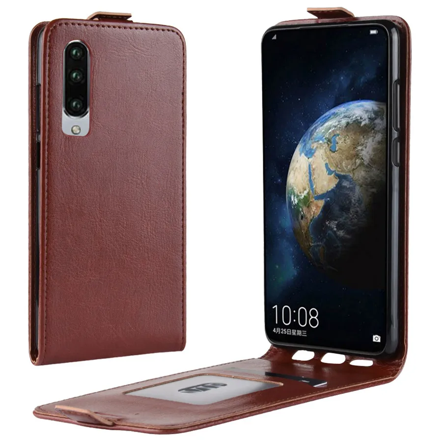 Флип чехол для Huawei P30 6 1 дюйма винтажный Магнитный Вертикальный кожаный