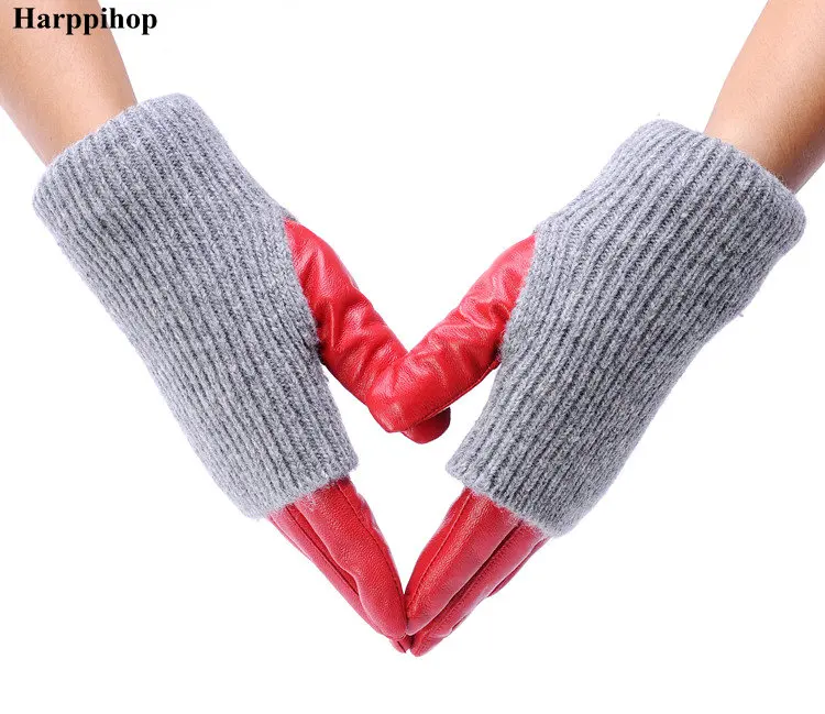 2019 женские перчатки кашемировые из натуральной кожи длинные и короткие