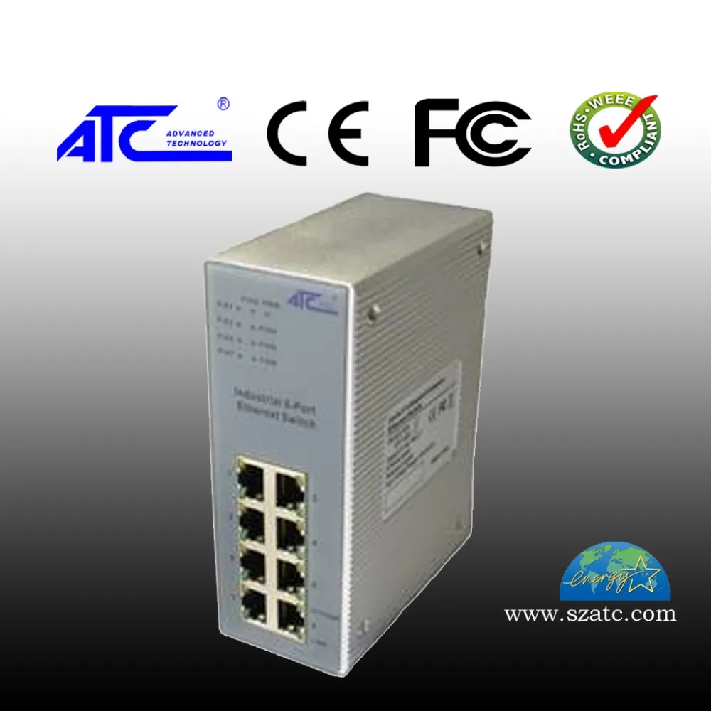 

Industrial Ethernet switches 8 Gigabit Ethernet lines, management self-adaptive Ethernet switch ATC-408