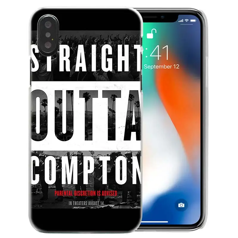 07 Жесткий пластиковый Чехол Straight Outta Compton NWA для iPhone XS Max XR X 10 7 8 6 6 S Plus 5s SE 5 4s 4 5C Прозрачный чехол для телефона - Цвет: 07