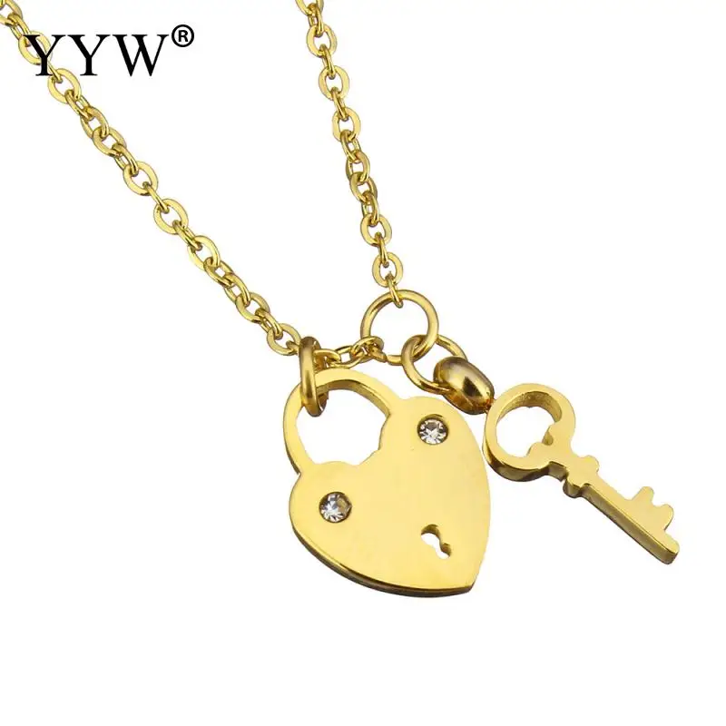 Женское Ожерелье из нержавеющей стали позолоченное ожерелье украшения цепочка