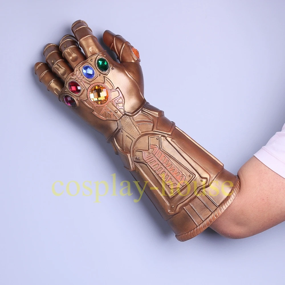 Cosplay Infinity Gauntlet перчатки Таноса Gold Stud Хэллоуин Prop New|halloween props|halloween cosplayhalloween gloves |