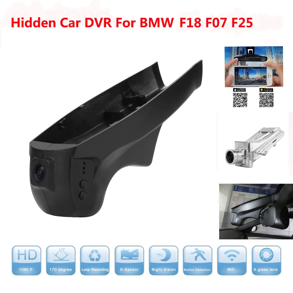 Зеркало видеорегистратор HD 1080P Wi Fi для BMW X3 F18 F07 F25 с поддержкой приложения Novatek 96655