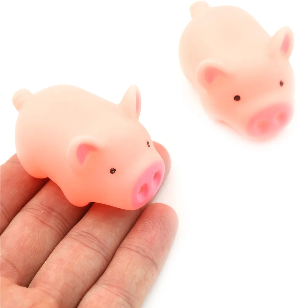 2Pc Funny Cartoon Squishy Pink Pig Squeeze Straps DIY Decor Accessories Antistress Toys Fun Joke Toy Gift | Мобильные телефоны и