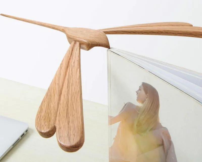 DIY Записки украшения творческий Деревянный Баланс огни Dragonfly Беспроводной touch баланс бытовой украшения фонари стрекоза