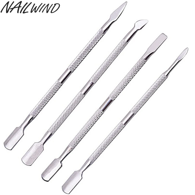 NAILWIND 4 шт./Лото отодвигатель кутикулы Cuticola Dell'acciaio inossidabile Dito маникюрная стойка di Cura Delle Unghie