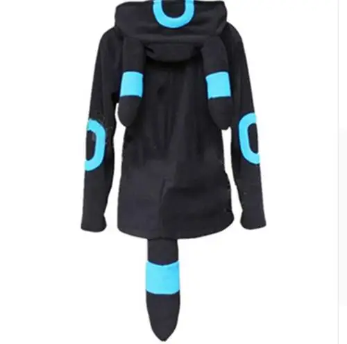 Новинка года персонаж Покемон Umbreon onesies Аниме монстр косплей костюм флис пика Чу пижамы толстовки умбреон - Цвет: B