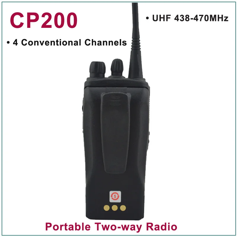 Совершенно новая портативная Двусторонняя радиостанция CP200 UHF 438-470 МГц с 4