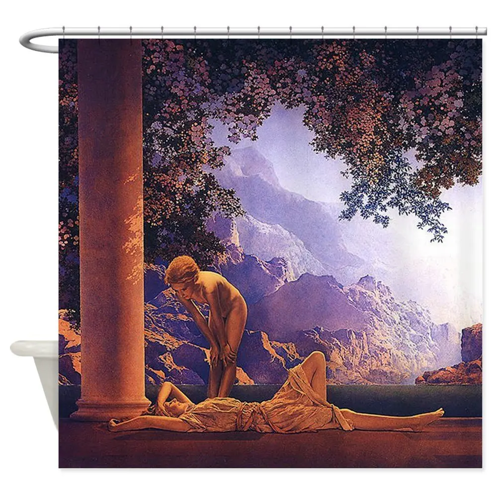 Maxfield Parrish занавеска для душа декоративная из ткани|Шторы душа| |