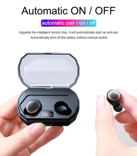 

R10 3300mAh Bluetooth 5.0 Earbuds True Wireless In-Ear Headset Twins Dual Earphone Waterproof Bass Stereo Sport Gaming Earphones