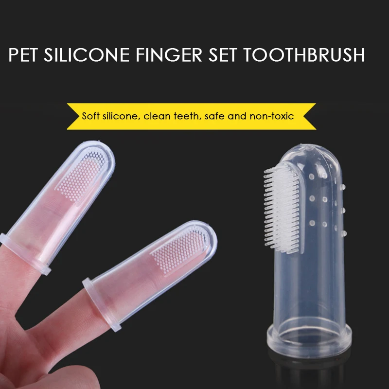 1 шт. Силиконовая зубная щетка для собак |