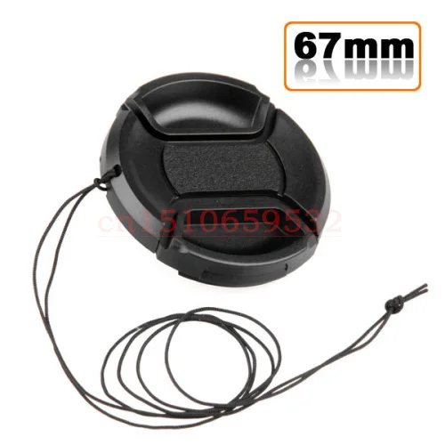 

2pcs 67mm Lens Cap Cover For S&ny Nex NEX-5N 3N 3C F3 5 C3 5C NEX-7 6L NEX 18-200 With Anti-lost Rope Track Number