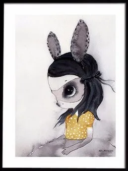 Настенные декоративные холст картины кролик Плакаты для девочек декоративная