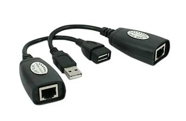 LBSC 150Ft USB 2.0 to RJ45 Lan Extension Extender Adapter Over Cat5/Cat5e /Cat6 Cable Color Black | Компьютеры и офис