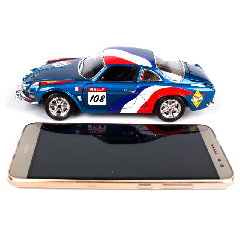Bburago 22022 Renault A110 1600s car diecast 180*72*53 мм гоночный автомобиль сбор синий модели для