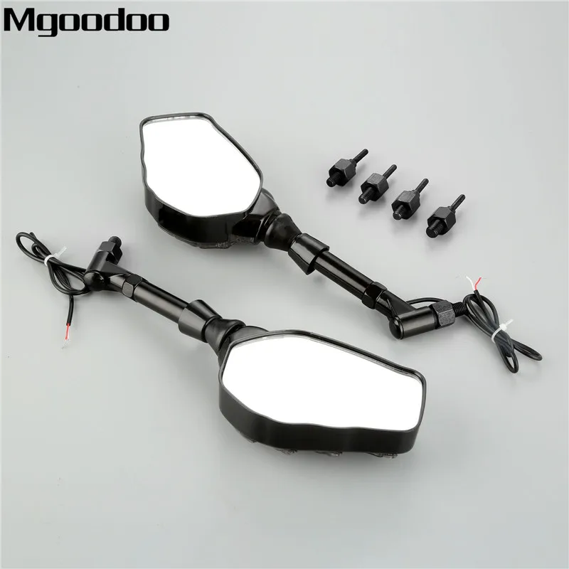 Мотоциклетное зеркало заднего вида Mgoodoo с изображением черепа ручной узор