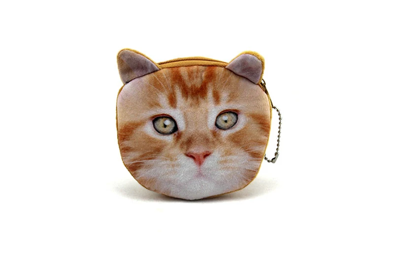 02 BLEVOLO Мультяшные животные принты Кошельки для монет 3D Meow звезда кошельки унисекс Щенок Плюшевые молнии маленький кошелек сумки для монет милый нулевой кошелек - Цвет: 02