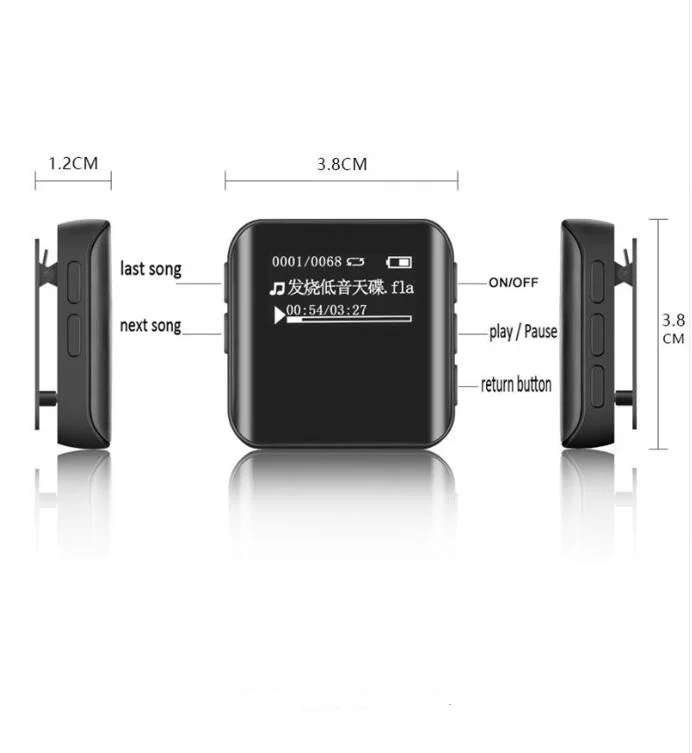 Оригинальный Benjie K10 мини MP3 плеер с зажимом Портативный 8G спортивный музыкальный
