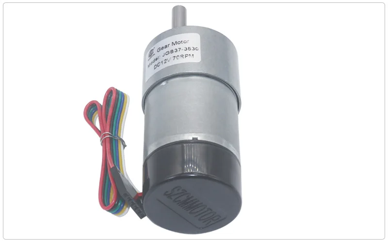 12V 24VDC 7-1600 об/мин с ультратонкой оправой 37 мм Шестерни коробка с большим вращающим моментом эксцентриковый вал Шестерни двигатель зал кодировщик Шестерни ed моторы с защитным колпачком