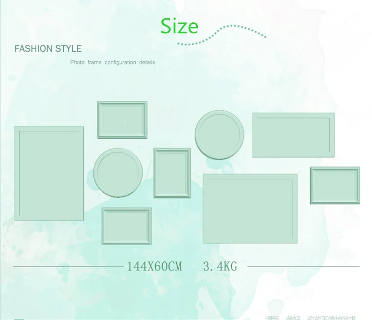 9 шт. белые фоторамки для дома гостиной/столовой Настенный декор современные