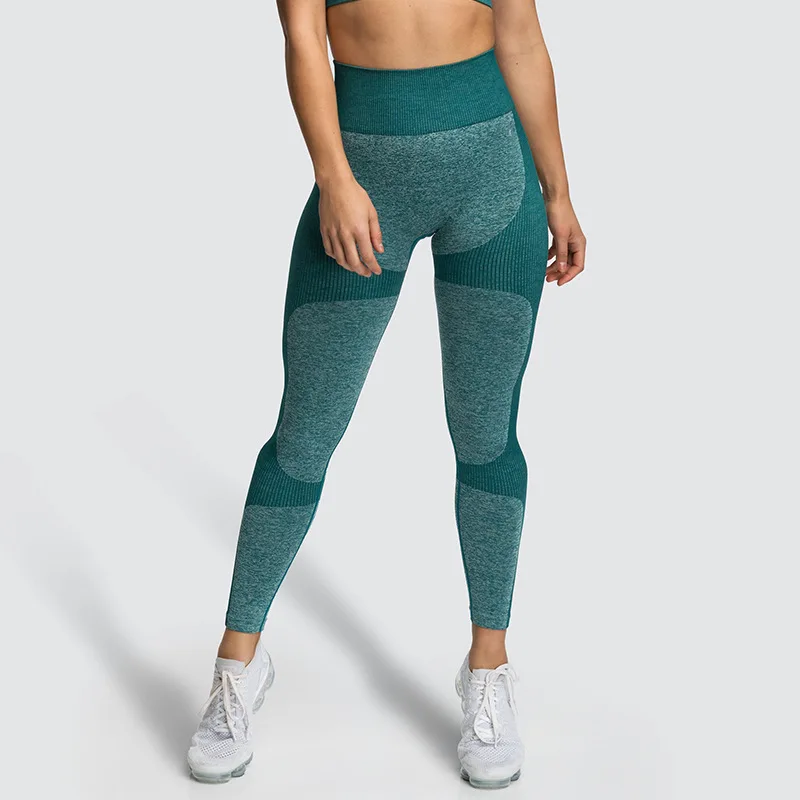 Seamless Patchwork Women Fitness Push Up Leggings High Waist Elastic Workout Sports Pants Fashion Female Yoga Sport | Спорт и