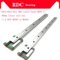 123pcs 9mm linear guide mgn9 l 400mm high quality linear rail way mgn9c or mgn9h long linear carriage for cnc xyz axis