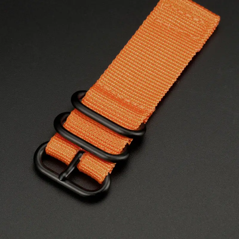 Оранжевый армейский ремешок для пехотных часов прочный нейлоновый с пряжками