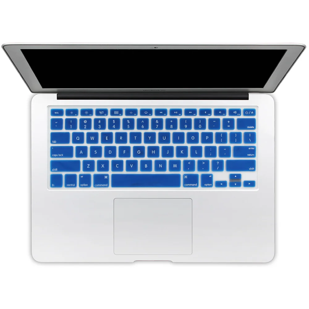 Силиконовая Защитная крышка для клавиатуры с английскими буквами США MacBook 13