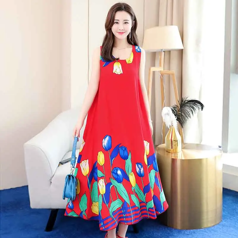 color 9 Новинка размера плюс, женское летнее платье, vestidos стильная женская одежда, свободная Женская одежда, повседневные летние платья для вечеринок - Цвет: color 9