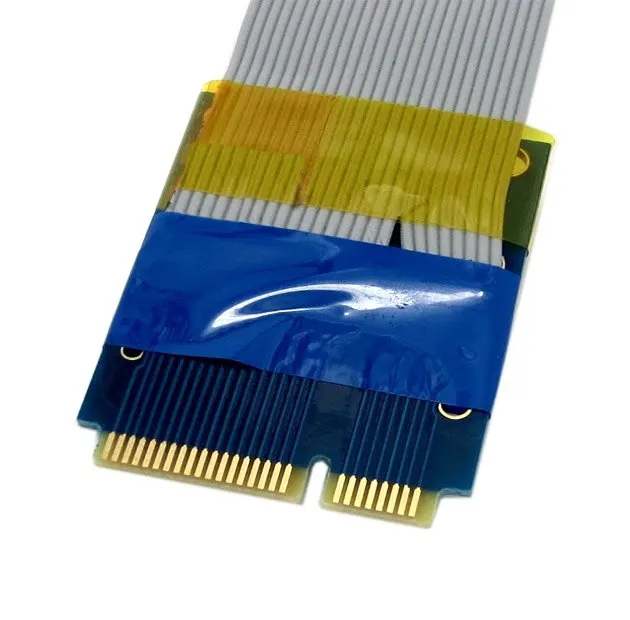 Гибкий мини PCI Express PCI-e Mini pcie pci-exress карта удлинитель 52pin штекер-гнездо FFC кабель |